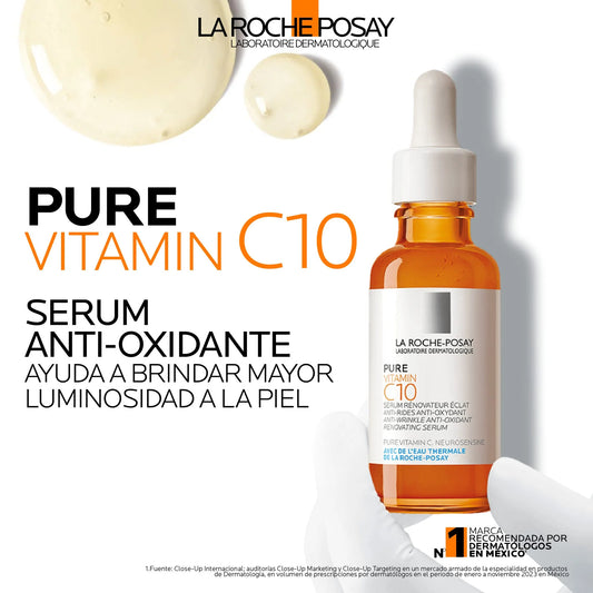 Sérum Antioxidante Pure Vitamin C10 La Roche-Posay | 30 ml