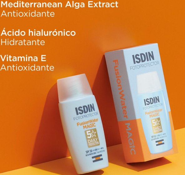 Protector Solar Facial Fusion Water Magic ISDIN | 50 ml