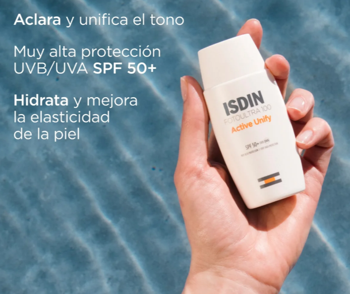 Protector Solar Facial Fotoultra 100 Active Unify ISDIN | 50 ml