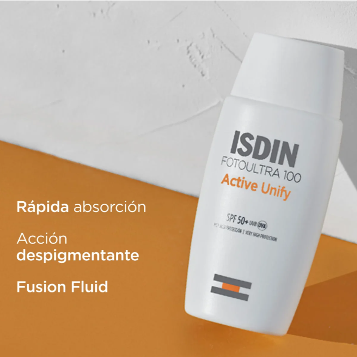 Protector Solar Facial Fotoultra 100 Active Unify ISDIN | 50 ml
