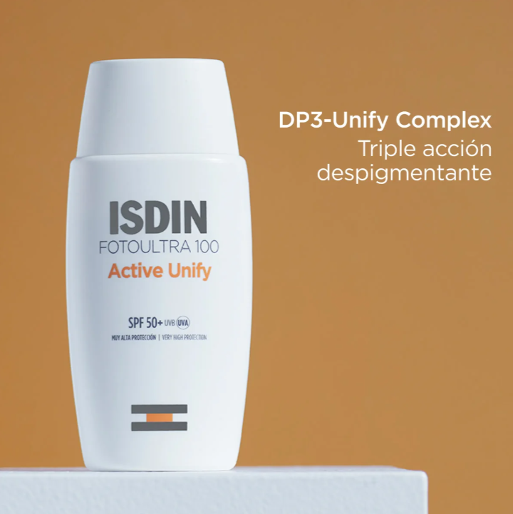 Protector Solar Facial Fotoultra 100 Active Unify ISDIN | 50 ml
