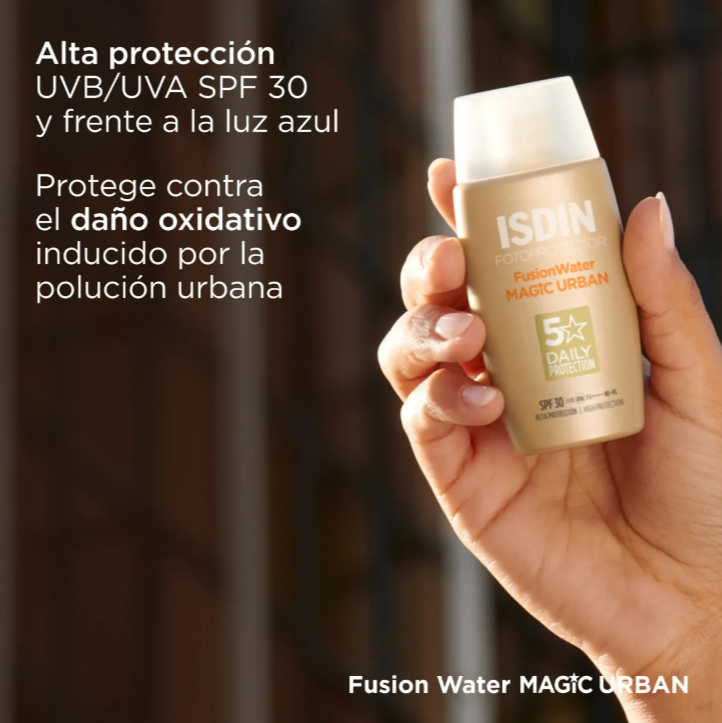 Protector Solar Facial Fusion Water Urban ISDIN | 50 ml