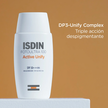 Protector Solar Facial Fotoultra 100 Active Unify ISDIN | 50 ml